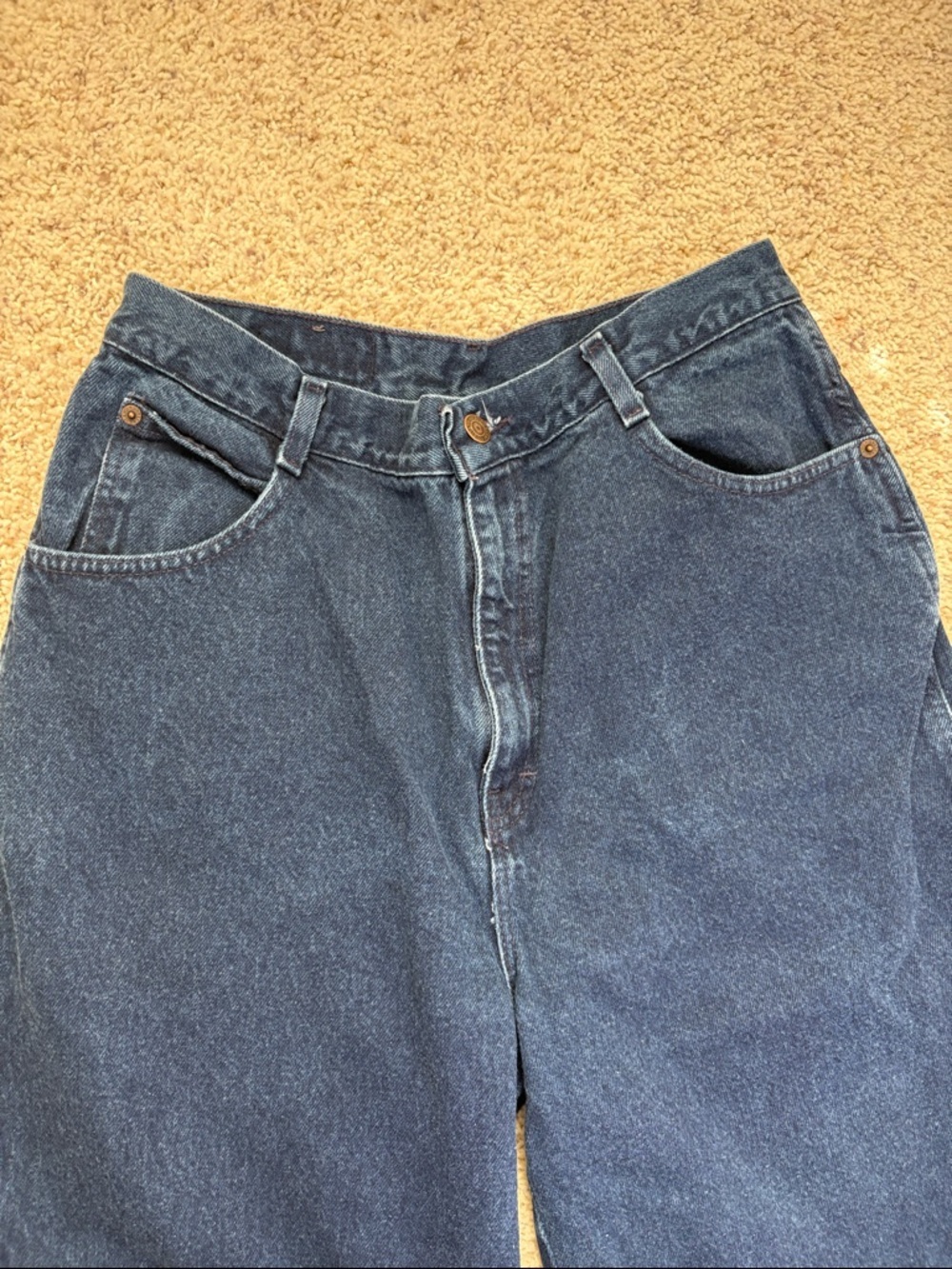 VINTAGE Gitano Dark Wash Straight Leg Jeans Size 12 - Picture 3 of 5